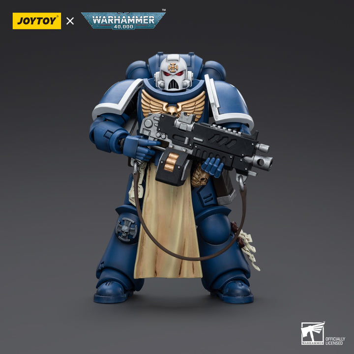 JOYTOY Warhammer 40K Ultramarines Sternguard Veteran with Auto Bolt Rifle Action Figure