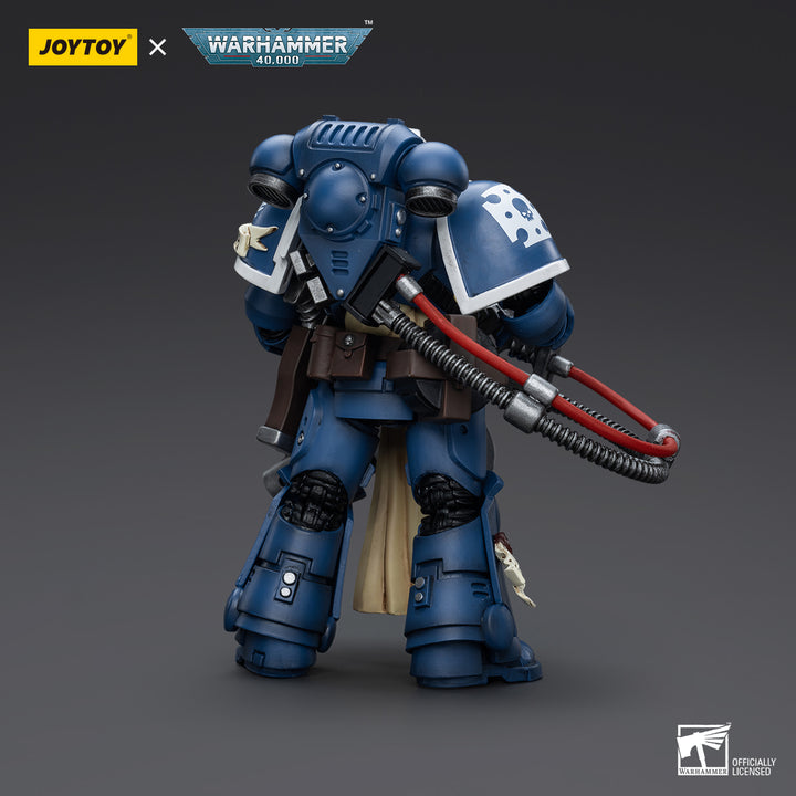 JOYTOY Warhammer 40K Ultramarines Sternguard Veteran with Heavy Bolter Action Figure