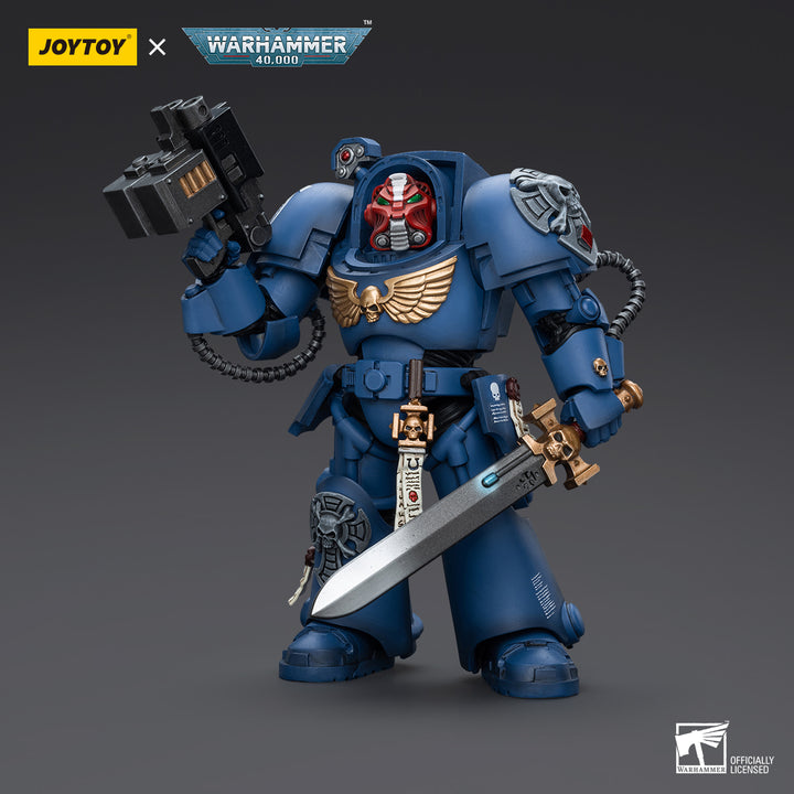 JOYTOY Warhammer 40K Ultramarines Terminator Sergeant with Power Sword and Teleport Homer action figure