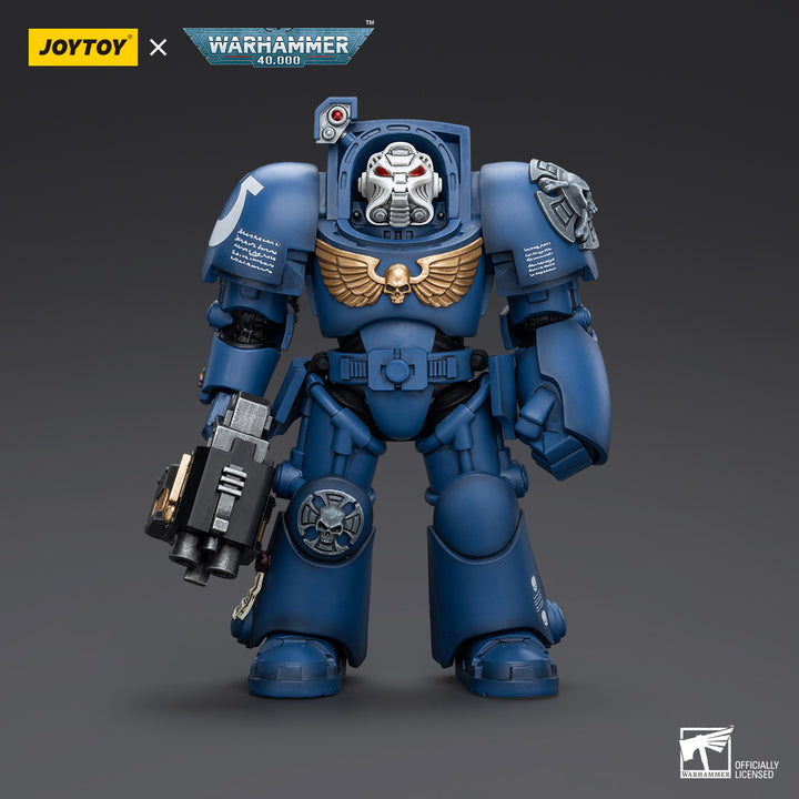 JOYTOY Warhammer 40K Ultramarines Terminator with Storm Bolter action figure