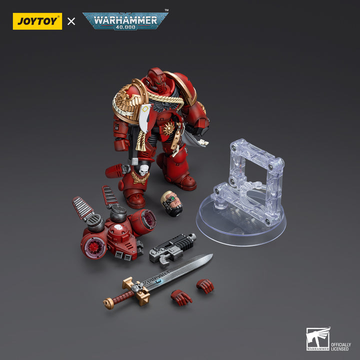 JOYTOY Warhammer 40k Blood Angels Captain With Jump Pack action figure