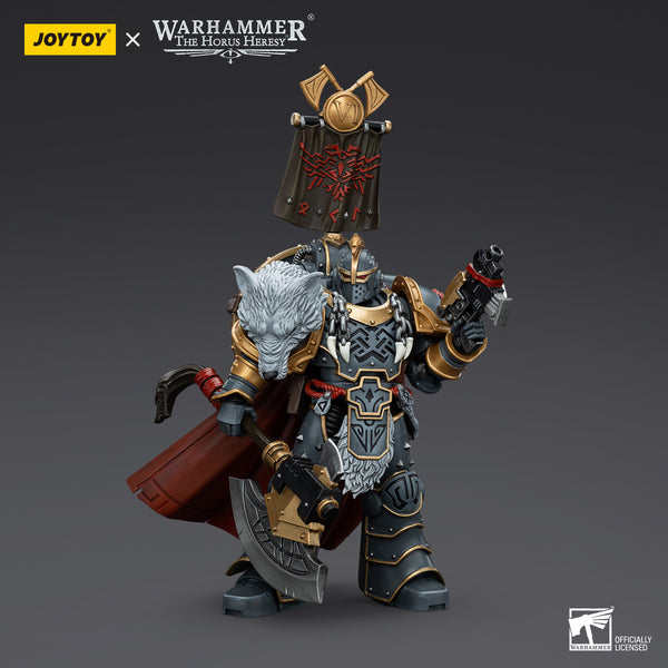 JoyToy Warhammer Space Wolves Legion Praetor with Power Axe and Combat Shield