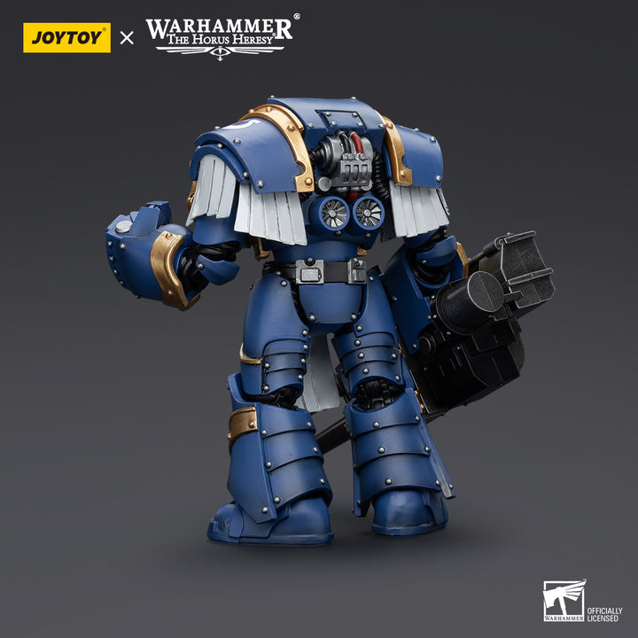 JoyToy Warhammer Ultramarines Cataphractii Terminator Squad Terminator with Reaper Autocannon action figure