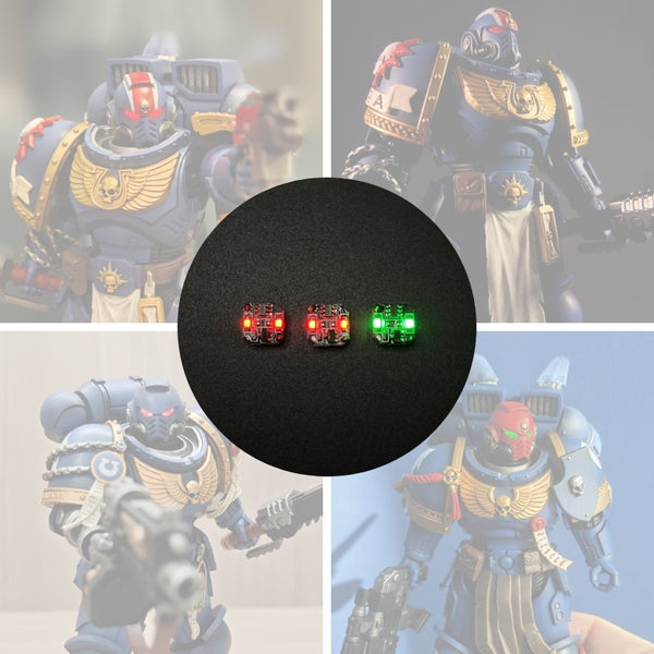 Mini Magnetron LED Light compatible with 1/18 JoyToy Space Marine 2 action figures