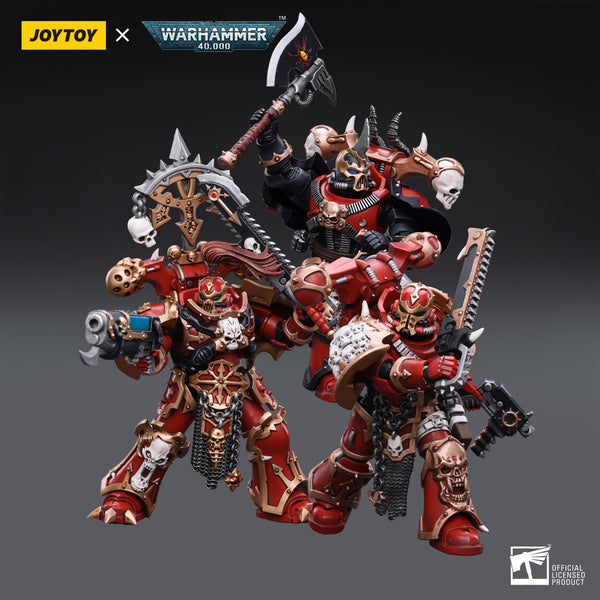 JoyToy 1/18 Warhammer 40K Caos Marines Espaciales Crimson Slaughter