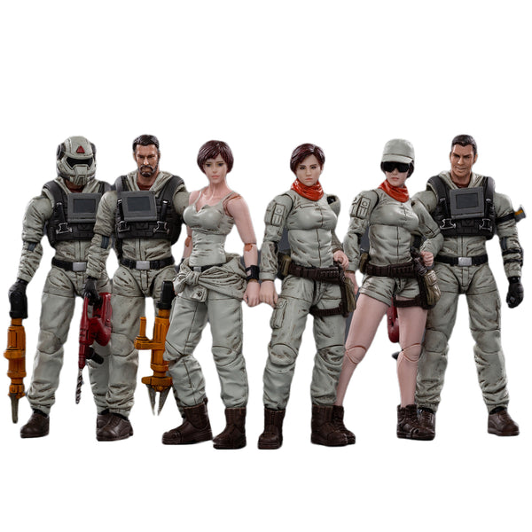 JoyToy 1/18 Actionfiguren 4-Zoll Mech Maitenance Team A