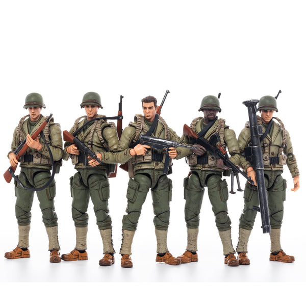 JoyToy 1/18 Figurines d'action 4 pouces WW2 Armée américaine 