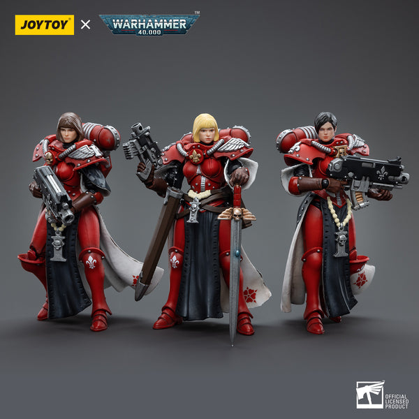 JoyToy 1/18 Warhammer 40K Adepta Sororitas Battle Sisters Ordine della Rosa Insanguinata